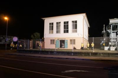 Nuertingen: Brandalarm mit starker Rauchentwicklung im Tranformatorengebaeude loest Grossalarm aus